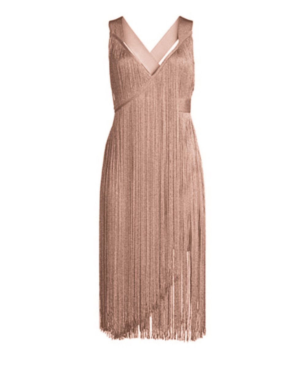 midi dress with fringe