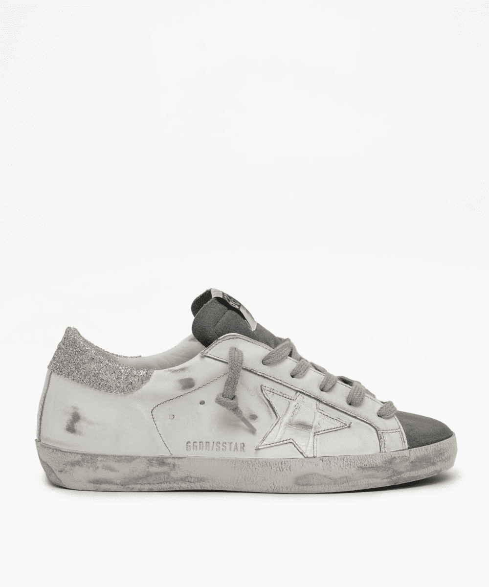 White Grey Crystal Superstar Sneaker